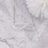 Personalized Double Name Women Necklaces Infinity Symbol Pendant Gift
