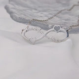 Personalized Double Name Women Necklaces Infinity Symbol Pendant Gift
