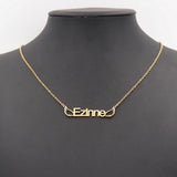 Personalized Angel Wings Name Necklace Stainless Steel Nameplate Necklaces