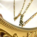 Old English Initial Name Necklace Choker Personalized Stainless Steel Jewelry