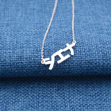 Japanese Name Necklace Personalized Jewelry Stainless Steel Choker Necklaces