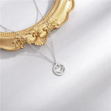 925 Silver Crystal Smile Face Pendant Necklace with 925 Chain
