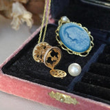 Romantic Merry-Go-Round Pendant Necklace with Diamond and Pearl