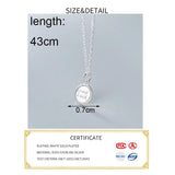 925 Silver Letter Pendant Necklace Party Accessory Gift