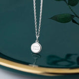 925 Silver Letter Pendant Necklace Party Accessory Gift