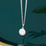 925 Silver Letter Pendant Necklace Party Accessory Gift