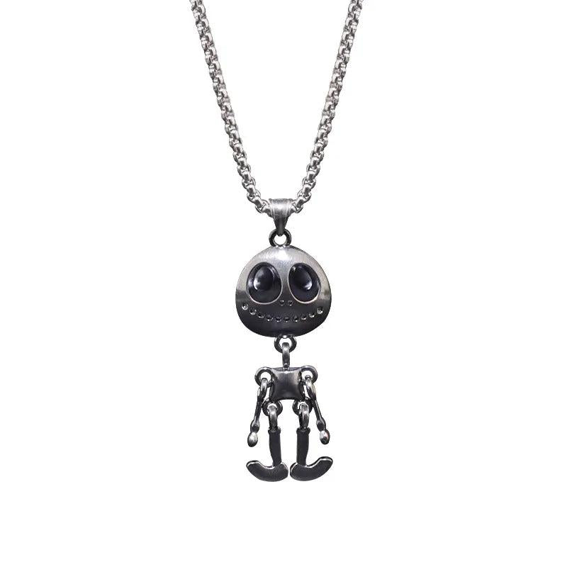 Alien ET Spaceman Titanium Steel Necklace