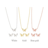 925 Silver Butterfly Choker Necklace Anniversary Party Jewelry