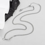 QUEENKISS NC672 Smiley 925 Silver Pendant Necklace