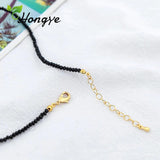 Hongye Rice Pearl Pendant Necklace Girls Rope Chain Collar Jewelry