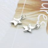 925 Silver Necklace Small Luck Star Pentagram Pendant Charm for Women