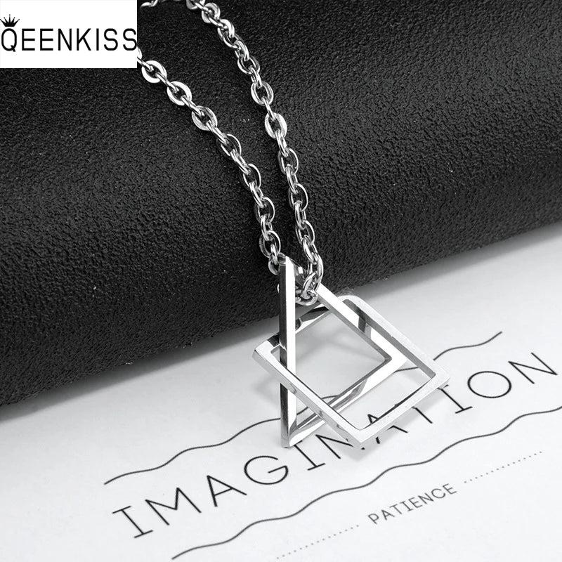 Triangle Titanium Steel Necklace Hip-hop Gift