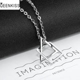 Triangle Titanium Steel Necklace Hip-hop Gift