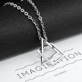 Triangle Titanium Steel Necklace Hip-hop Gift