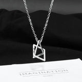 Triangle Titanium Steel Necklace Hip-hop Gift