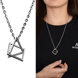 Triangle Titanium Steel Necklace Hip-hop Gift