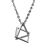 Triangle Titanium Steel Necklace Hip-hop Gift