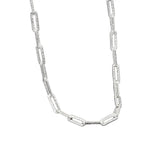 QUEENKISS NC629 18KT Necklace Square Cold Fine Jewelry Birthday Wedding