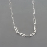 QUEENKISS NC629 18KT Necklace Square Cold Fine Jewelry Birthday Wedding