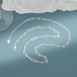 QUEENKISS NC629 18KT Necklace Square Cold Fine Jewelry Birthday Wedding