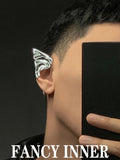 Silver Elf Punk Ear Clip Earrings Unisex