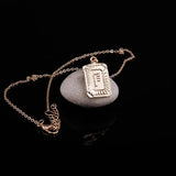 Letter Metal Necklace Personalized Initial Pendant Jewelry