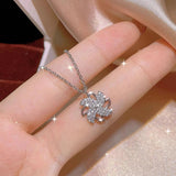 Crystal Windmill Necklace Pendant for Ladies Party Anniversary