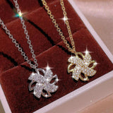 Crystal Windmill Necklace Pendant for Ladies Party Anniversary
