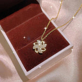 Crystal Windmill Necklace Pendant for Ladies Party Anniversary