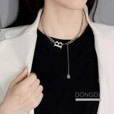 NC895 Titanium Steel Necklace for Women