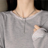 NC895 Titanium Steel Necklace for Women