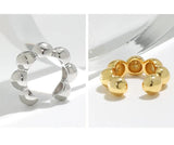 Geometric 100% S925 Silver Ear Cuffs Non Pierced Clip Earrings