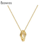 Square Cross Zircon 18KT Pendant Necklace
