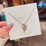 Square Cross Zircon 18KT Pendant Necklace