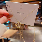 Square Cross Zircon 18KT Pendant Necklace