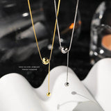 925 Silver Choker Necklace Pure Silver Beads Pendant Girls Gift