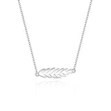 Sterling Silver Fish Bone Necklace 18K Female Niche Sense Ins Cold Wind Tide