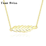 Sterling Silver Fish Bone Necklace 18K Female Niche Sense Ins Cold Wind Tide