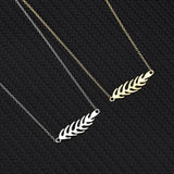Sterling Silver Fish Bone Necklace 18K Female Niche Sense Ins Cold Wind Tide
