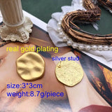 Hammered Metal Earrings Modern Brincos Femme Girls Accessories