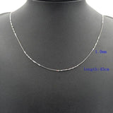 925 Sterling Silver Chains Necklaces for Women Pendant Charm