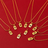 Lucky Number 1234567890 24KT Pendant Necklace for Her
