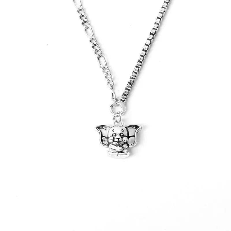 Queenkiss Elephant 925 Silver Pendant Necklace