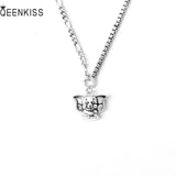 Queenkiss Elephant 925 Silver Pendant Necklace