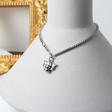 Queenkiss Elephant 925 Silver Pendant Necklace