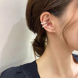 Pearl Ear Cuff Clip Earrings C-shaped Non-Piercing Minimalist Women Jewelry