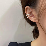 Pearl Ear Cuff Clip Earrings C-shaped Non-Piercing Minimalist Women Jewelry
