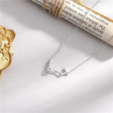 925 Silver Star Tassel Necklace Female Pendant Clavicle Chain