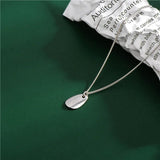925 Silver Drop Pendant Necklace with Chain