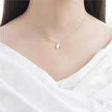 925 Silver Drop Pendant Necklace with Chain